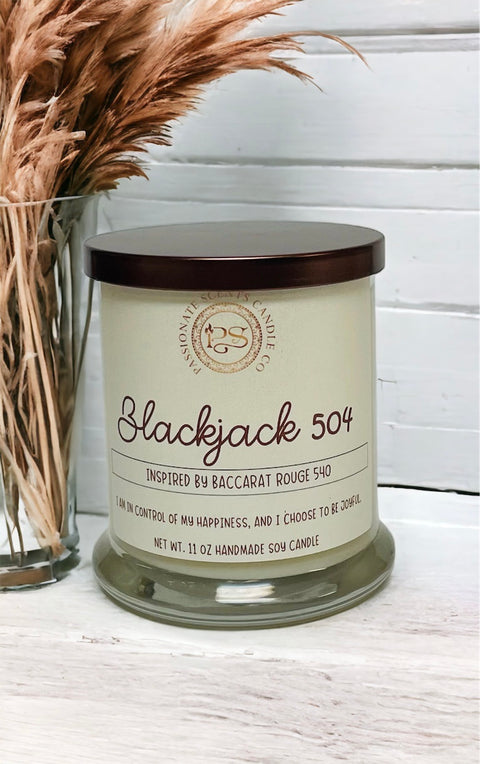 Blackjack 504 (Inspired by Baccarat Rouge 540) Soy Candle